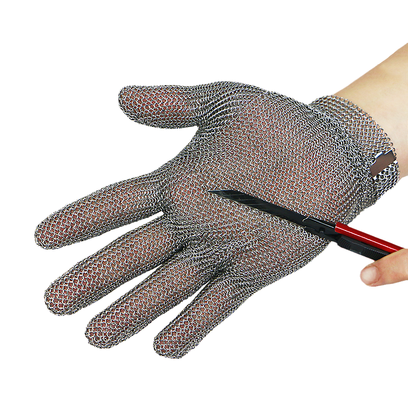 BSP Food Grade Stainless Steel Metal Mesh Butcher Gloves