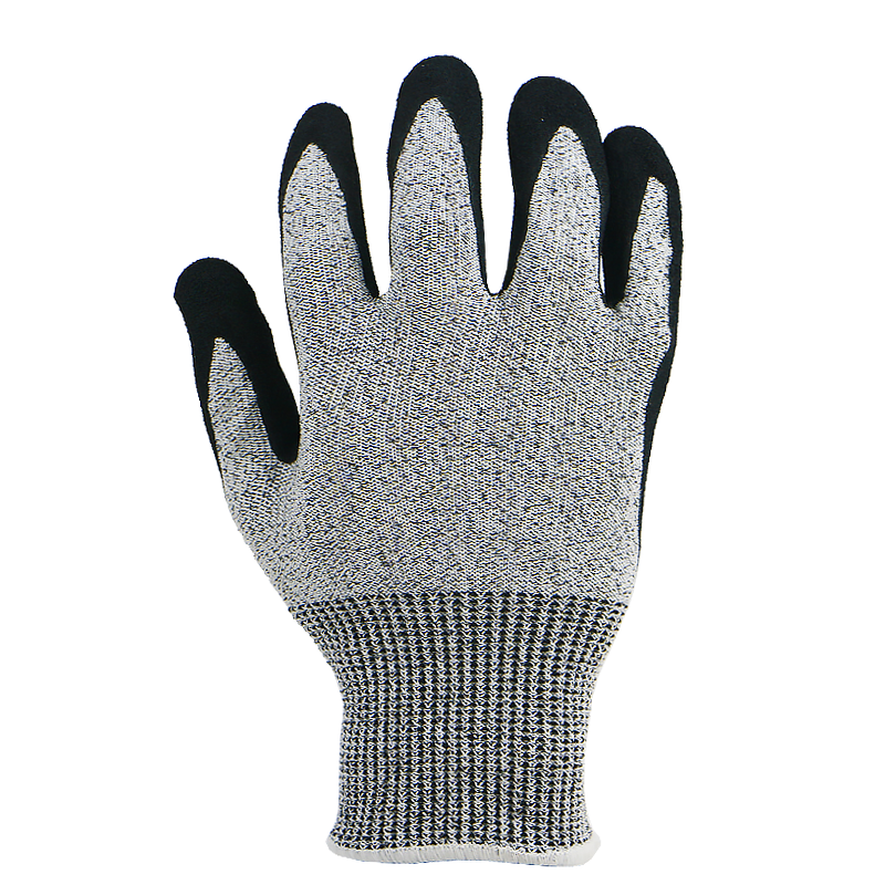 BSP Level 5 Sandy Nitrile Coated Cut Resistant Gloves