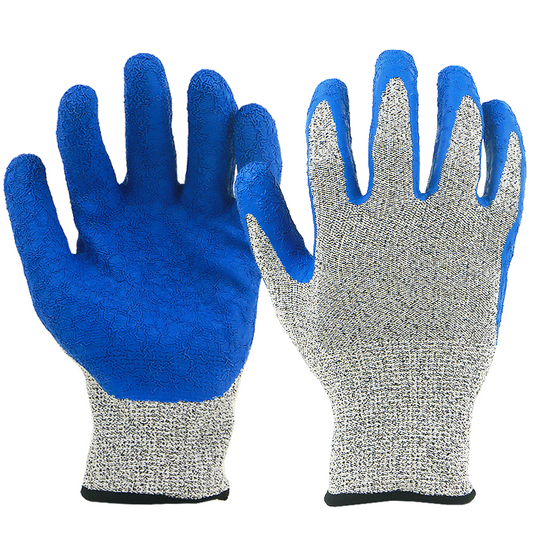 BSP-C 004 13G A5 Latex Crinkle Coated Cut Resistant Glove