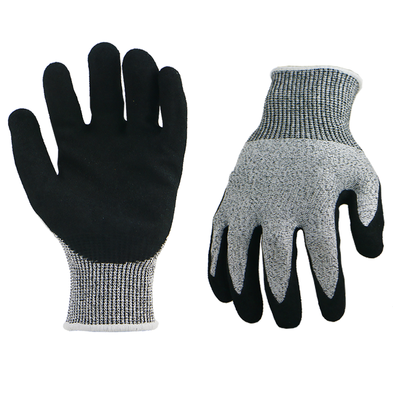 BSP Level 5 Sandy Nitrile Coated Cut Resistant Gloves