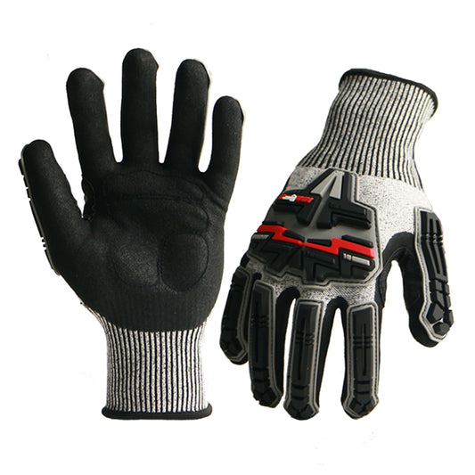 BSP HPPE A4 Cut Resistant Nitrile Sandy Impact Gloves