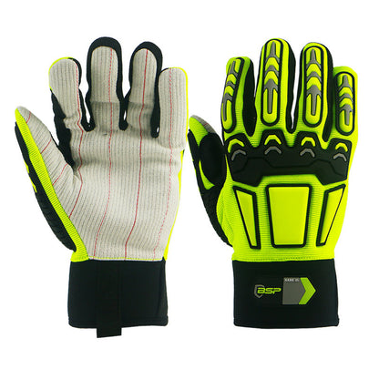 BSP Cotton Palm High Impact Abrasion Heavy Duty Gloves